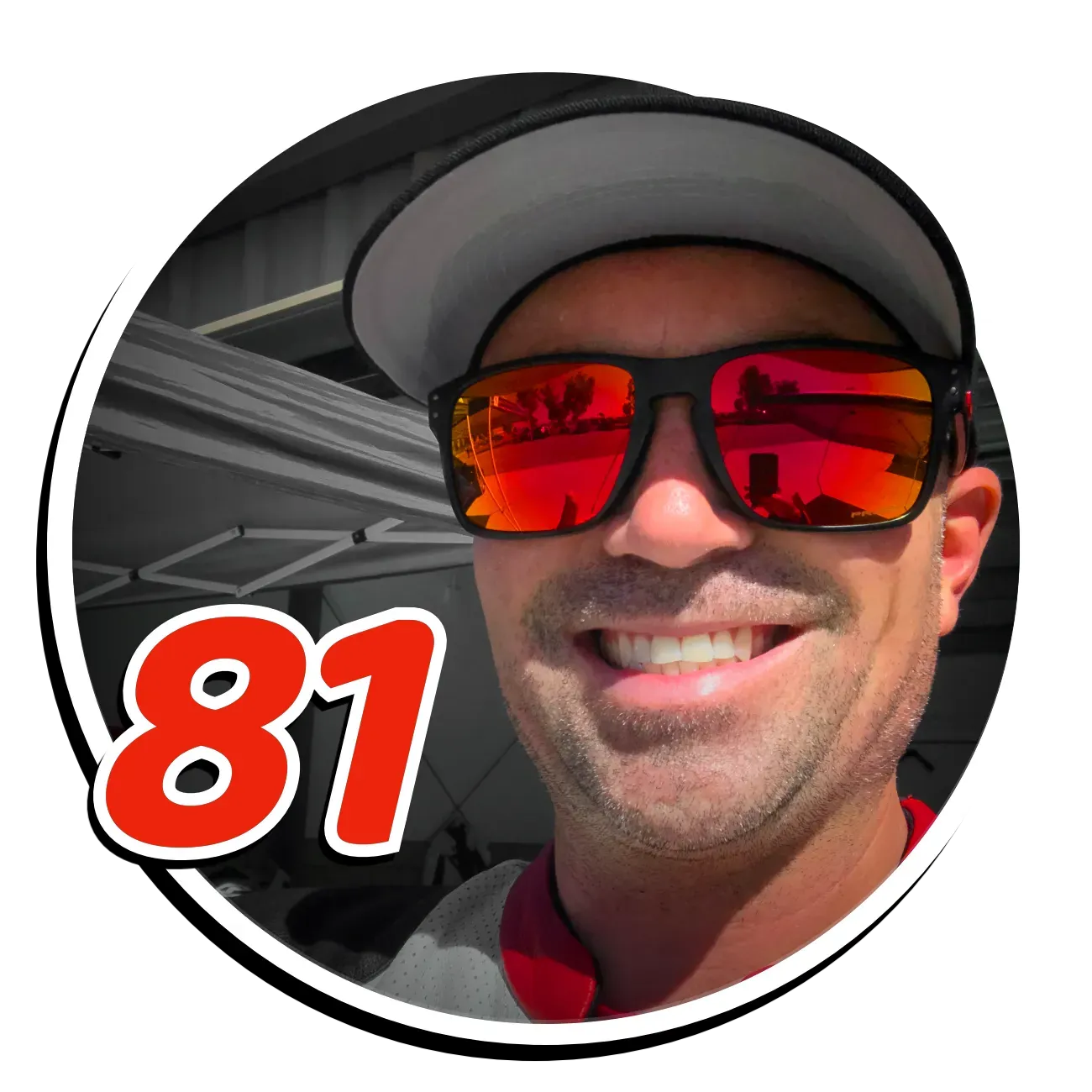 Ryan Lindsey, founder of Pixelsonly Racing, track-side.